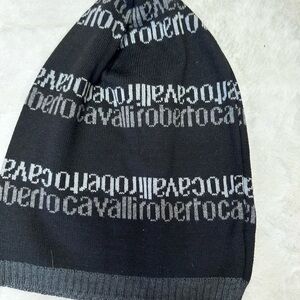 Roberto Cavalli Black and Gray unisex hat